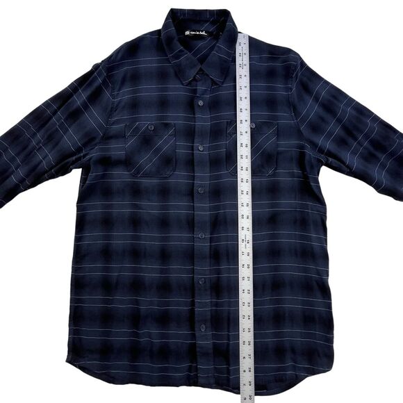 Travis Mathew Navy Blue Casual Button Down Shirt - Picture 11 of 12